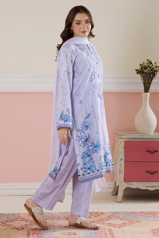 Embroidered Kurta Dupatta Trouser - 2644