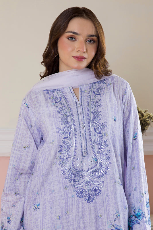 Embroidered Kurta Dupatta Trouser - 2644