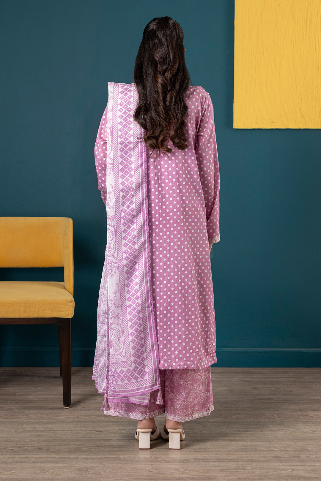 Embroidered Kurta Dupatta Trouser - 2645