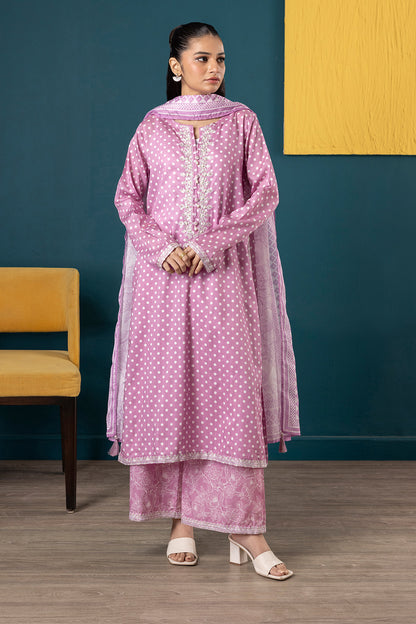 Embroidered Kurta Dupatta Trouser - 2645