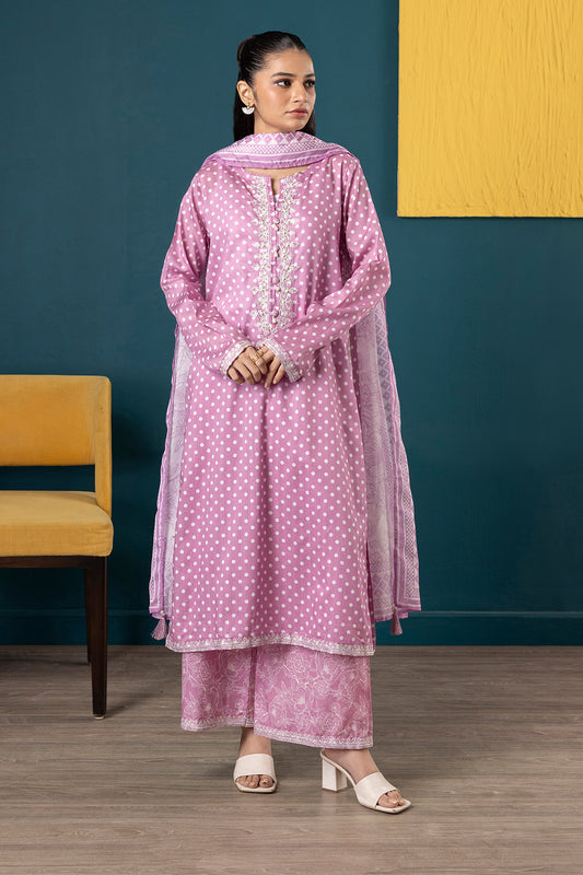 Embroidered Kurta Dupatta Trouser - 2645