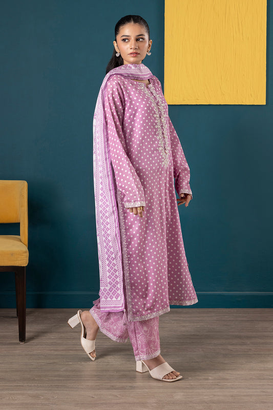 Embroidered Kurta Dupatta Trouser - 2645