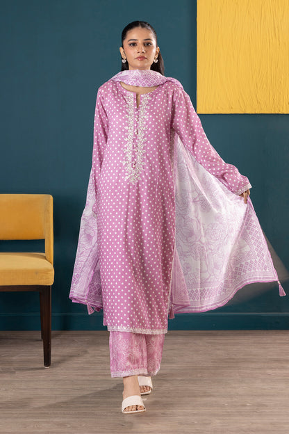 Embroidered Kurta Dupatta Trouser - 2645