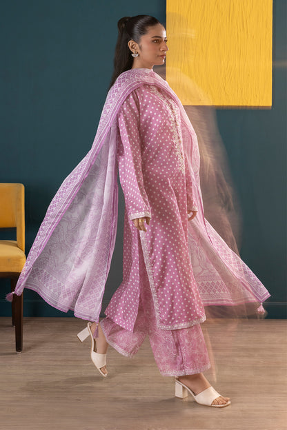 Embroidered Kurta Dupatta Trouser - 2645