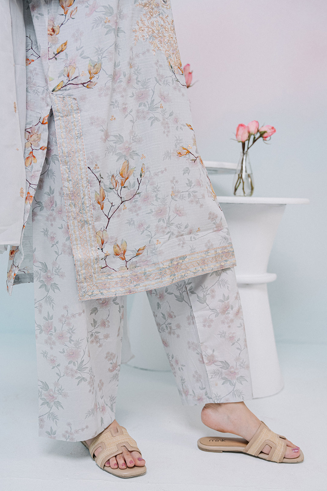 Embroidered Kurta Dupatta Trouser - 2646