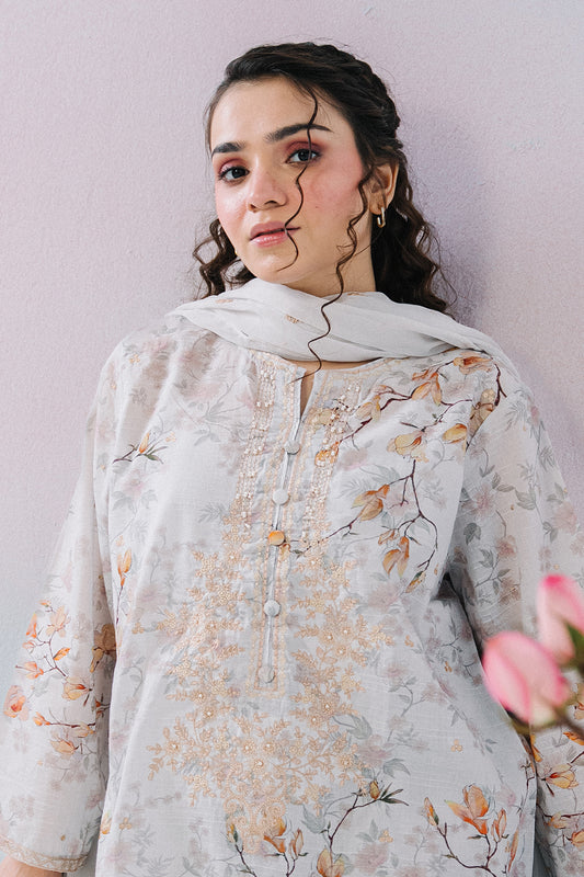 Embroidered Kurta Dupatta Trouser - 2646