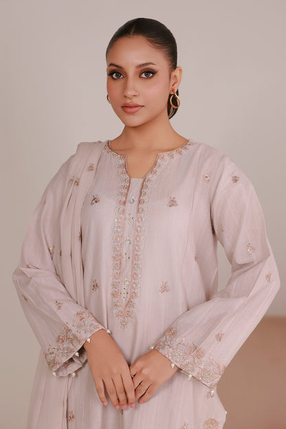 Embroidered Kurta Dupatta Trouser - 2647