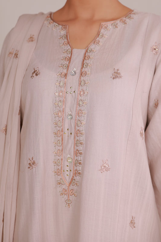 Embroidered Kurta Dupatta Trouser - 2647