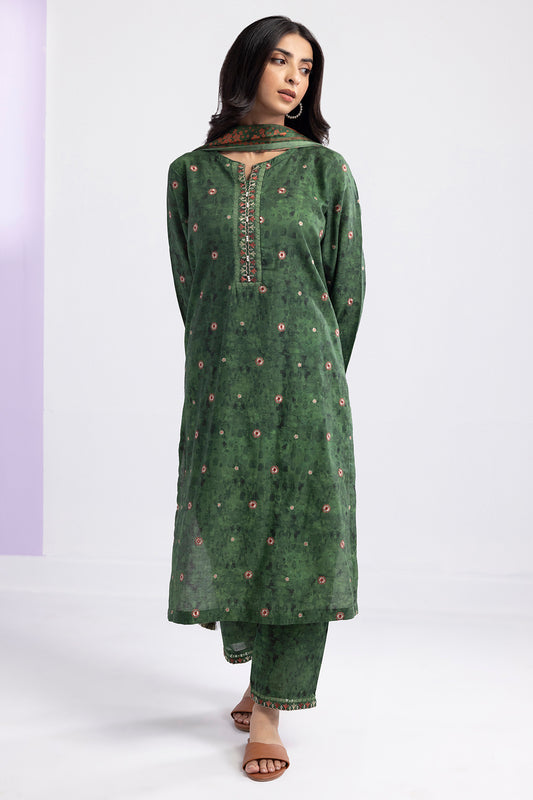 Embroidered Kurta Dupatta Trouser - 2648