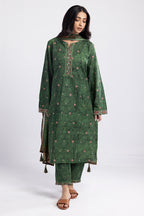 Embroidered Kurta Dupatta Trouser - 2648