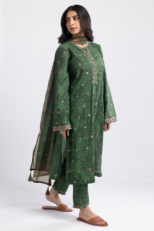 Embroidered Kurta Dupatta Trouser - 2648