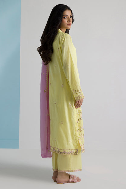Embroidered Kurta Dupatta Trouser - 2650