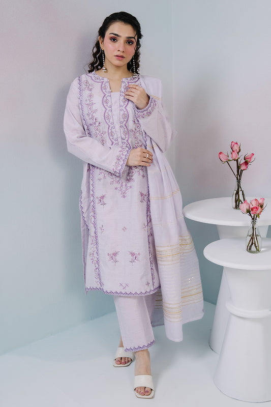 Embroidered Kurta Dupatta Trouser - 2651
