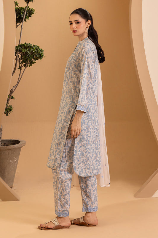 Embroidered Kurta Dupatta Trouser - 2652