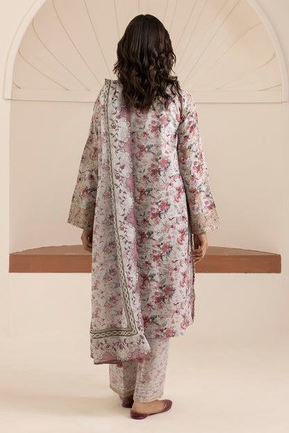 Embroidered Kurta Dupatta Trouser - 2653