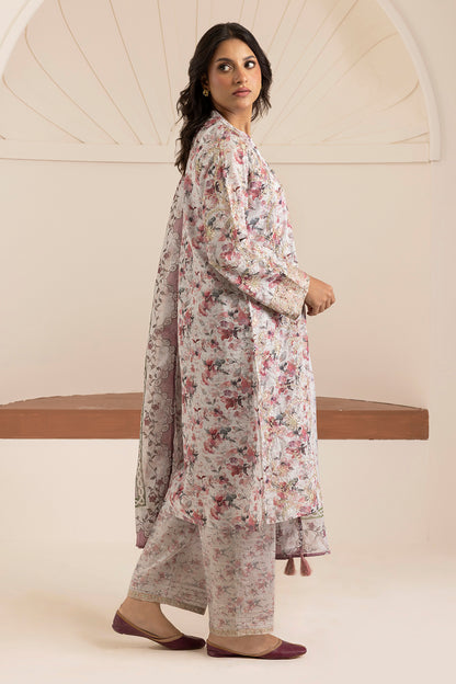 Embroidered Kurta Dupatta Trouser - 2653
