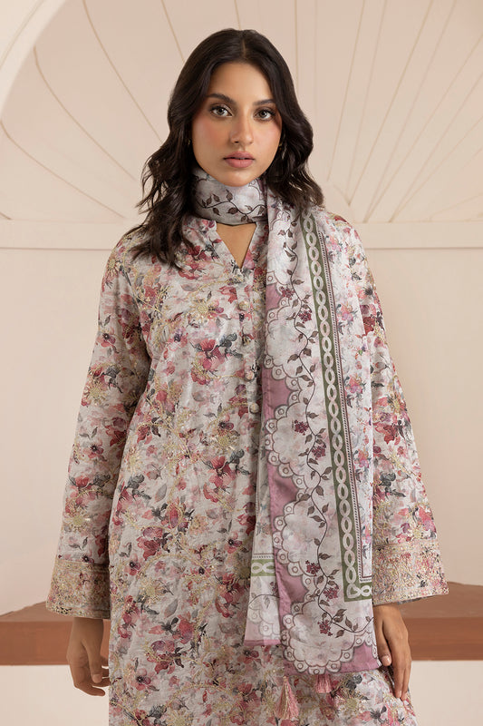 Embroidered Kurta Dupatta Trouser - 2653