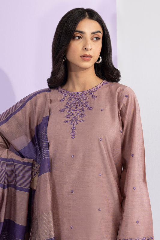 Embroidered Kurta Dupatta Trouser - 2664