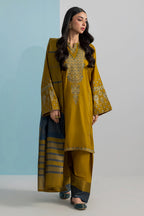 Embroidered Kurta Dupatta Trouser - 2666