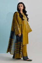 Embroidered Kurta Dupatta Trouser - 2666