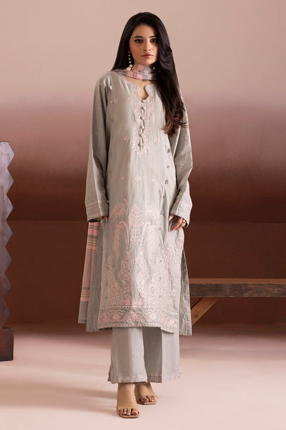 Embroidered Kurta Dupatta Trouser - 2667