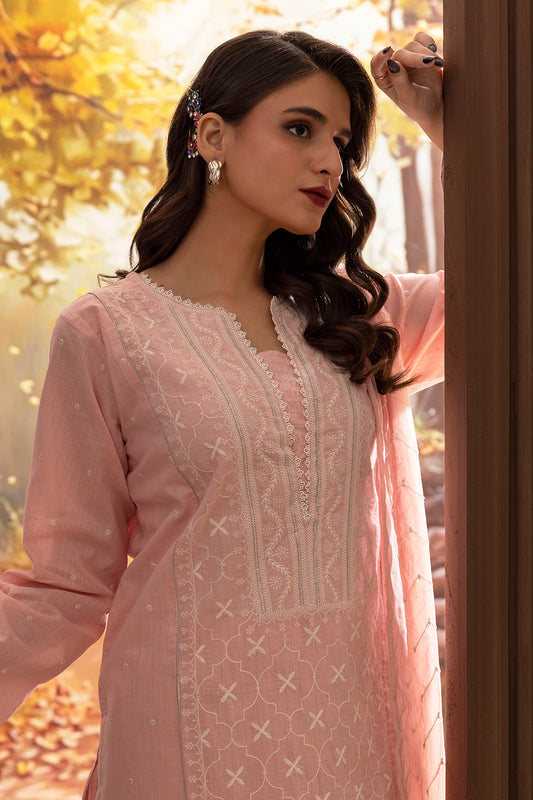 Embroidered Kurta Dupatta Trouser - 2668