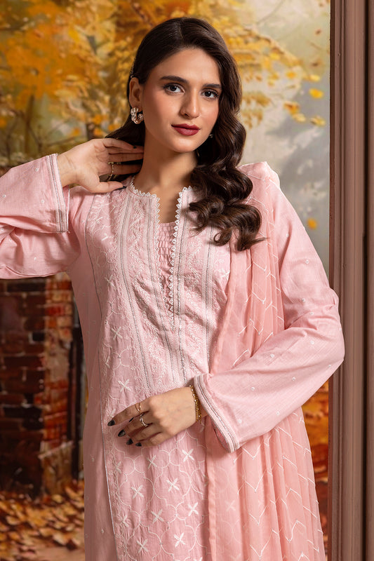 Embroidered Kurta Dupatta Trouser - 2668