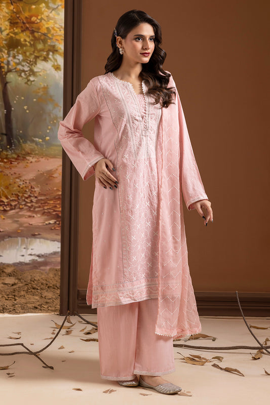 Embroidered Kurta Dupatta Trouser - 2668