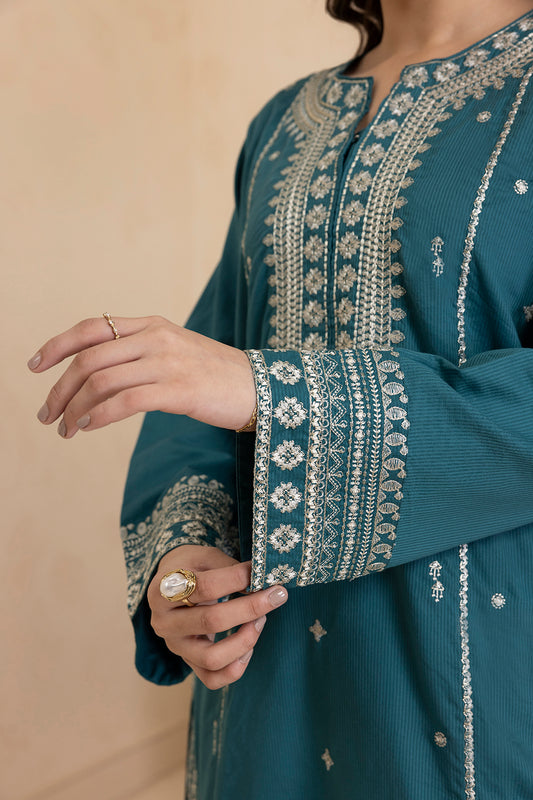 Embroidered Kurta Dupatta Trouser - 2669