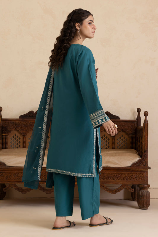 Embroidered Kurta Dupatta Trouser - 2669