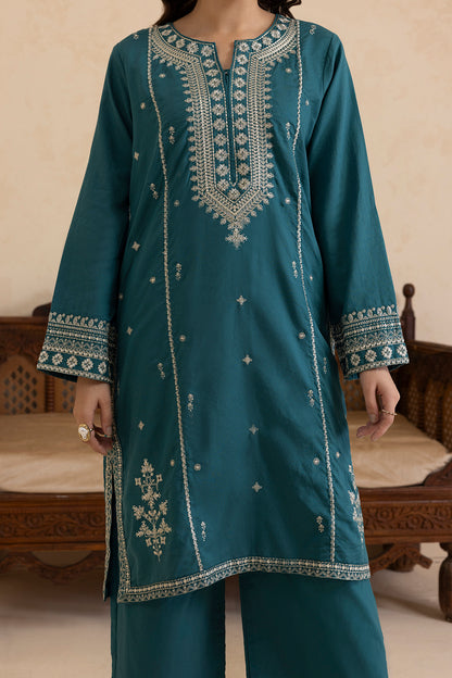 Embroidered Kurta Dupatta Trouser - 2669