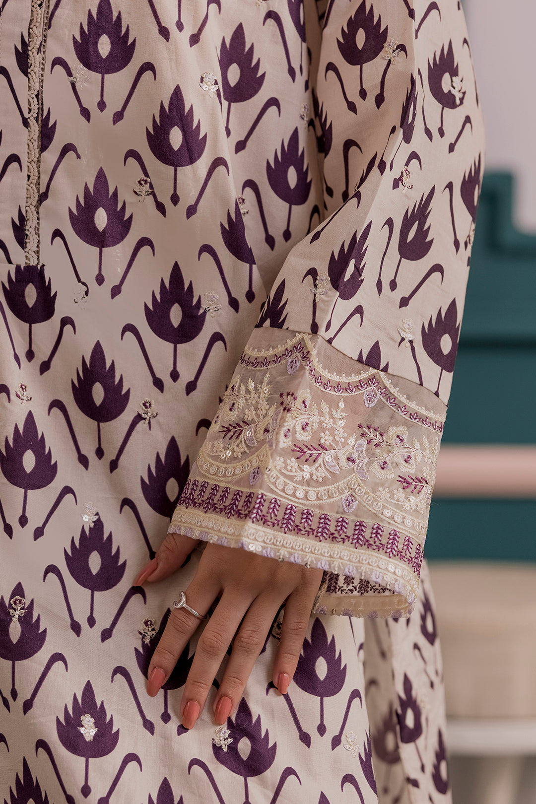 Embroidered Kurta Dupatta Trouser - 2679