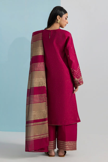 Embroidered Kurta Dupatta Trouser - 2682