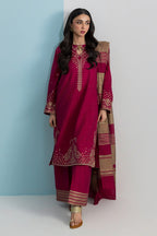 Embroidered Kurta Dupatta Trouser - 2682
