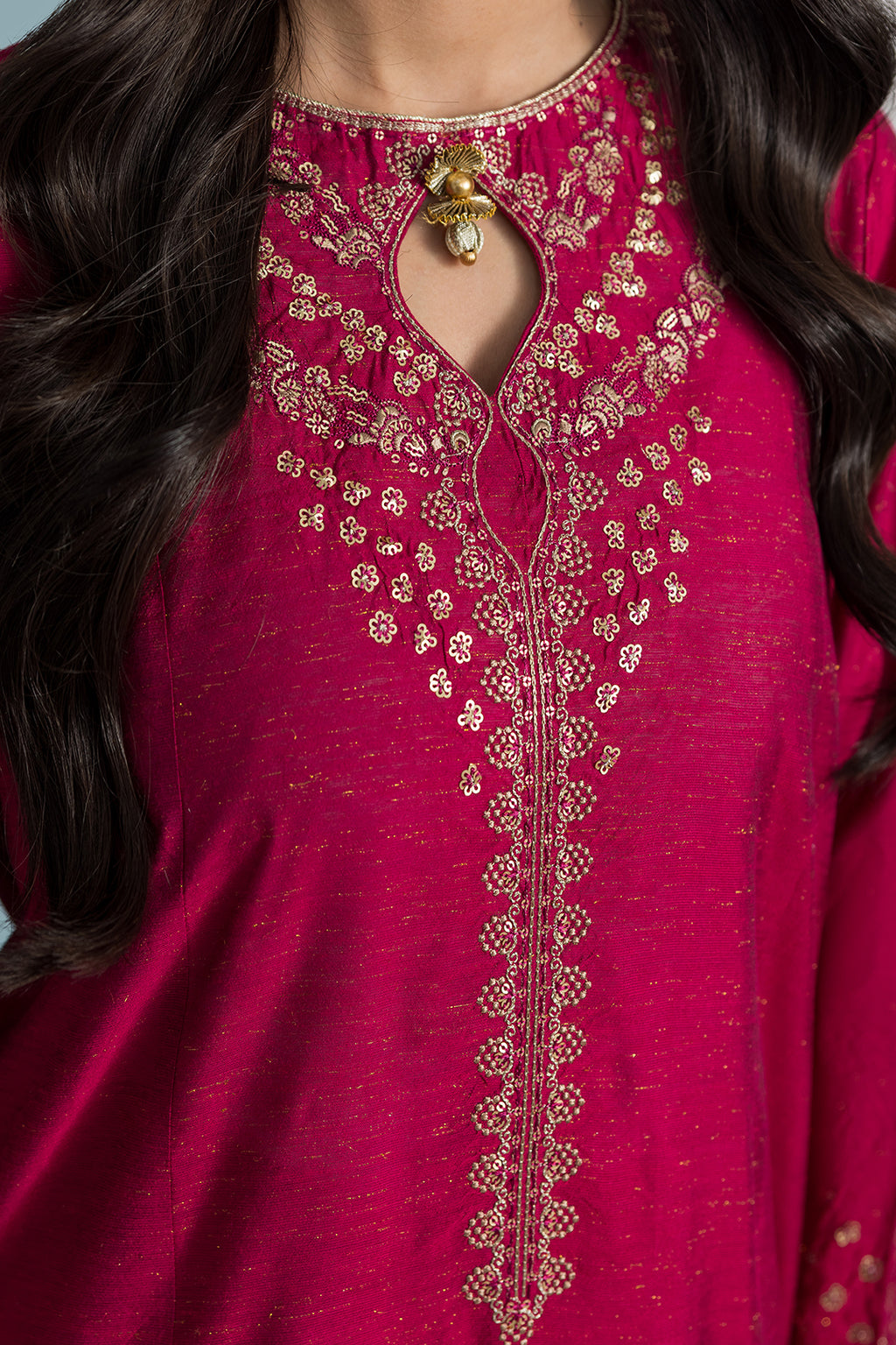 Embroidered Kurta Dupatta Trouser - 2682