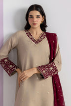 Embroidered Kurta Dupatta Trouser - 2686
