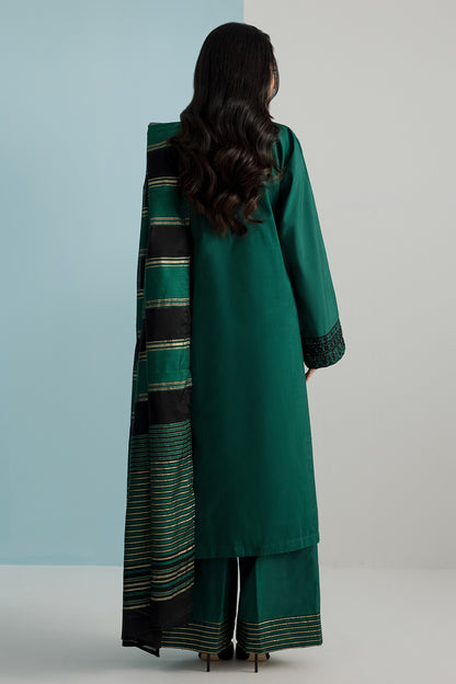 Embroidered Kurta Dupatta Trouser - 2687