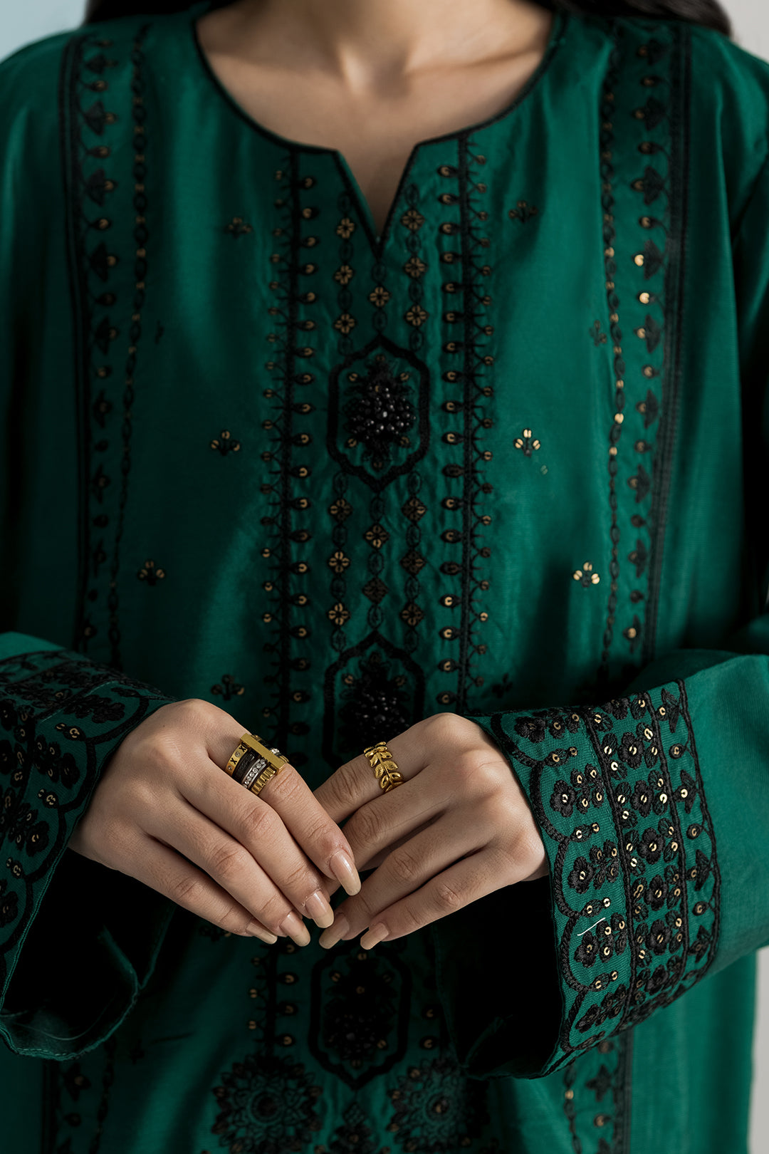 Embroidered Kurta Dupatta Trouser - 2687