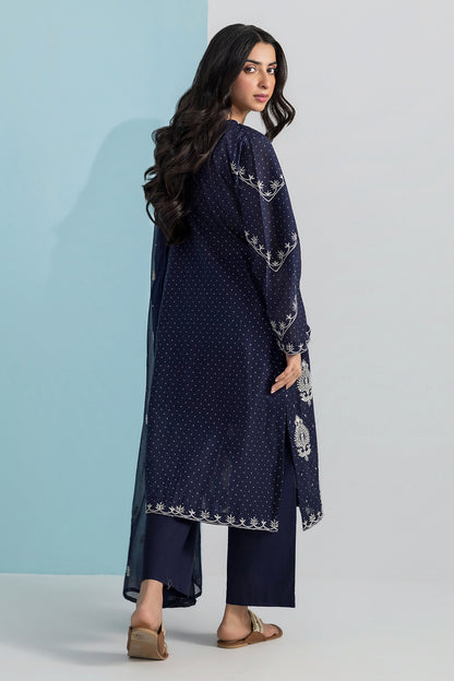 Embroidered Kurta Dupatta Trouser - 2688