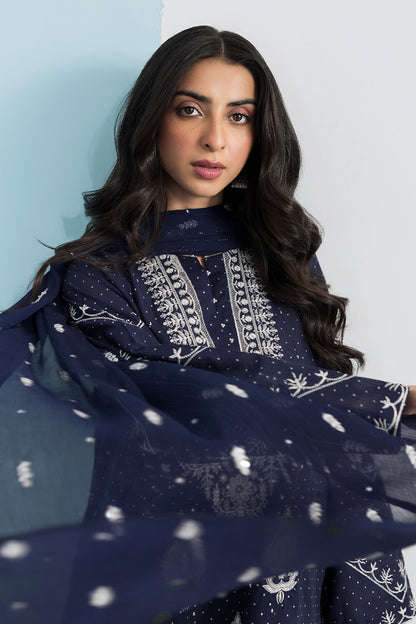 Embroidered Kurta Dupatta Trouser - 2688