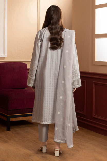 Embroidered Kurta Dupatta Trouser - 2689