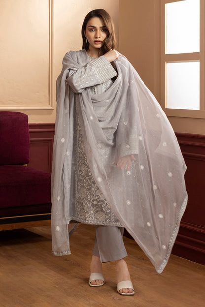 Embroidered Kurta Dupatta Trouser - 2689