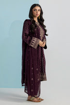 Embroidered Kurta Dupatta Trouser - 2691