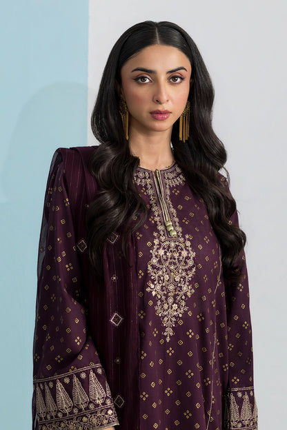 Embroidered Kurta Dupatta Trouser - 2691