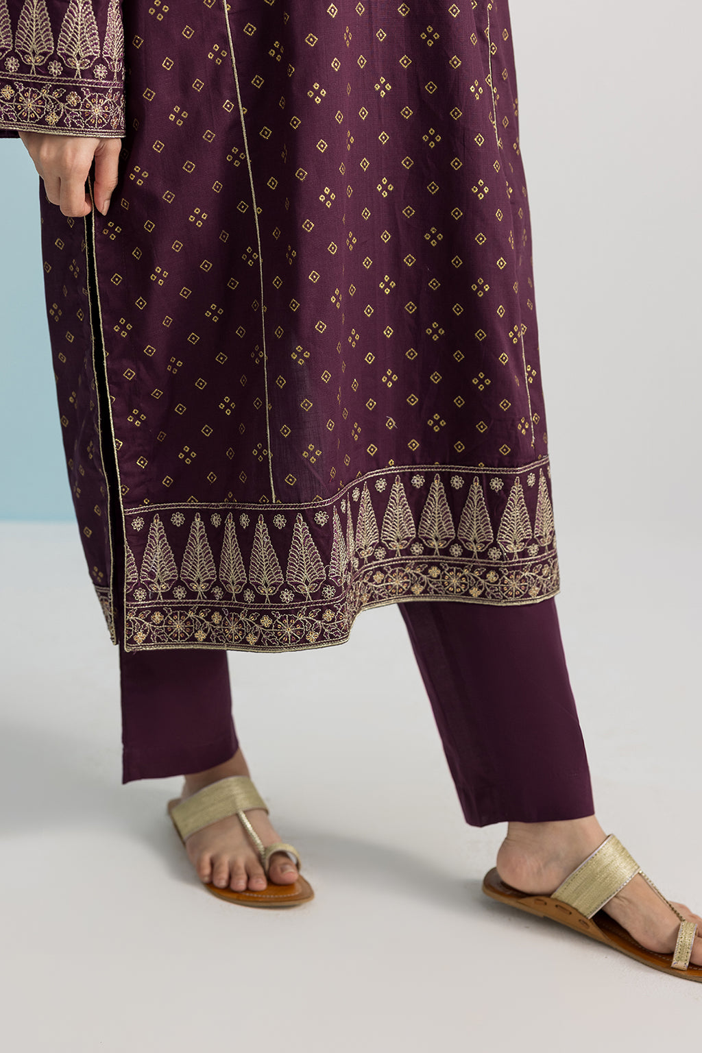 Embroidered Kurta Dupatta Trouser - 2691