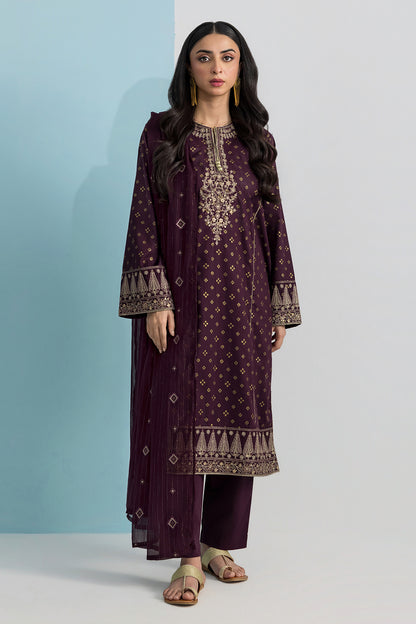 Embroidered Kurta Dupatta Trouser - 2691