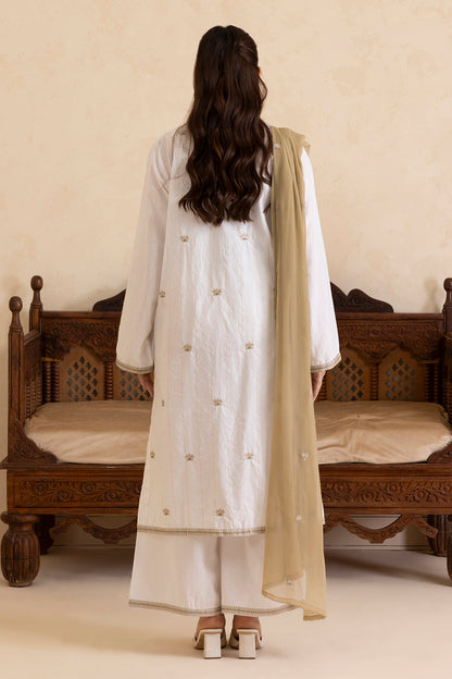 Embroidered Kurta Dupatta Trouser - 2835