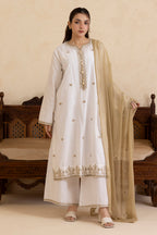 Embroidered Kurta Dupatta Trouser - 2835