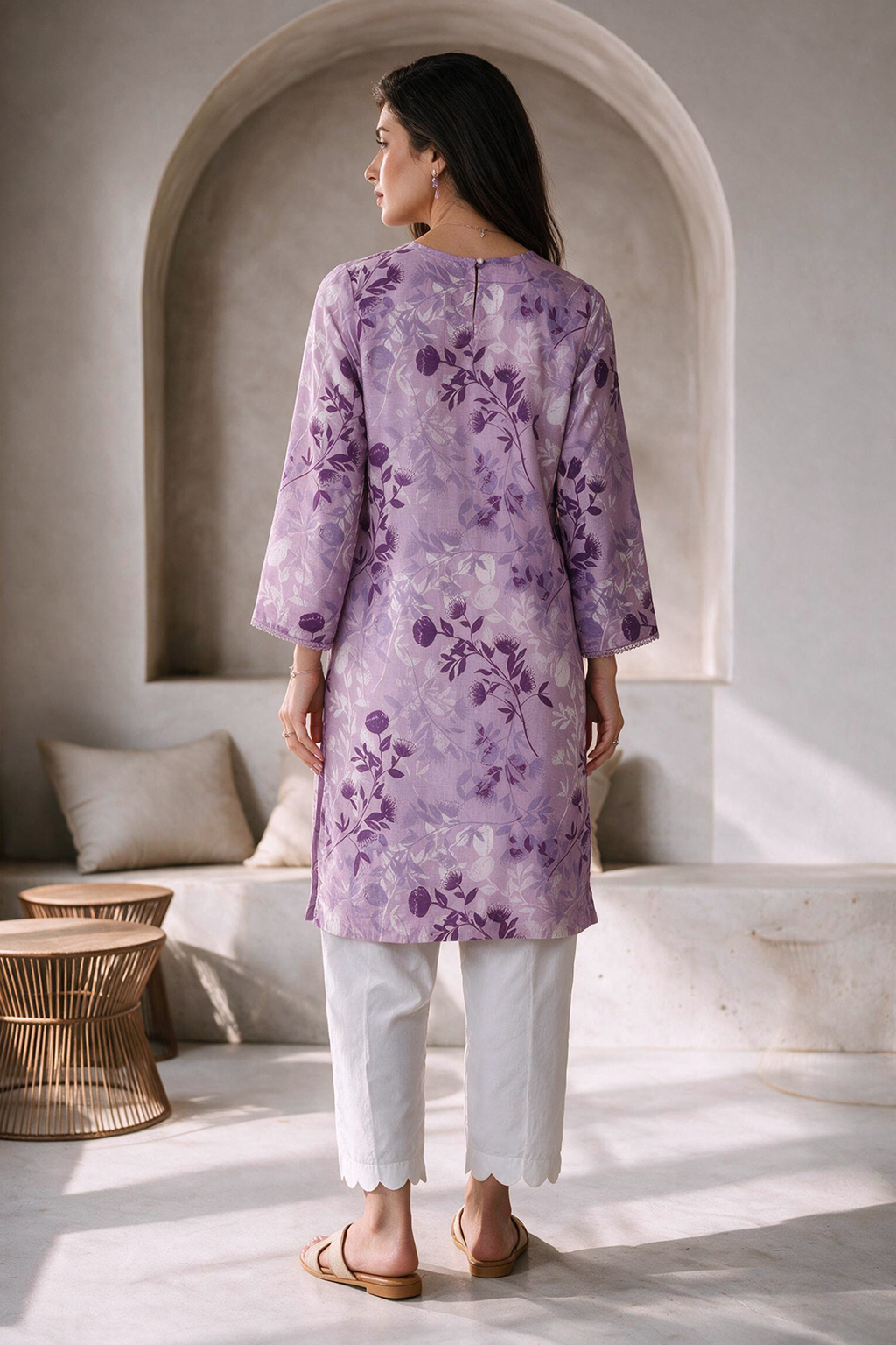 Embroidered Kurta - 1911
