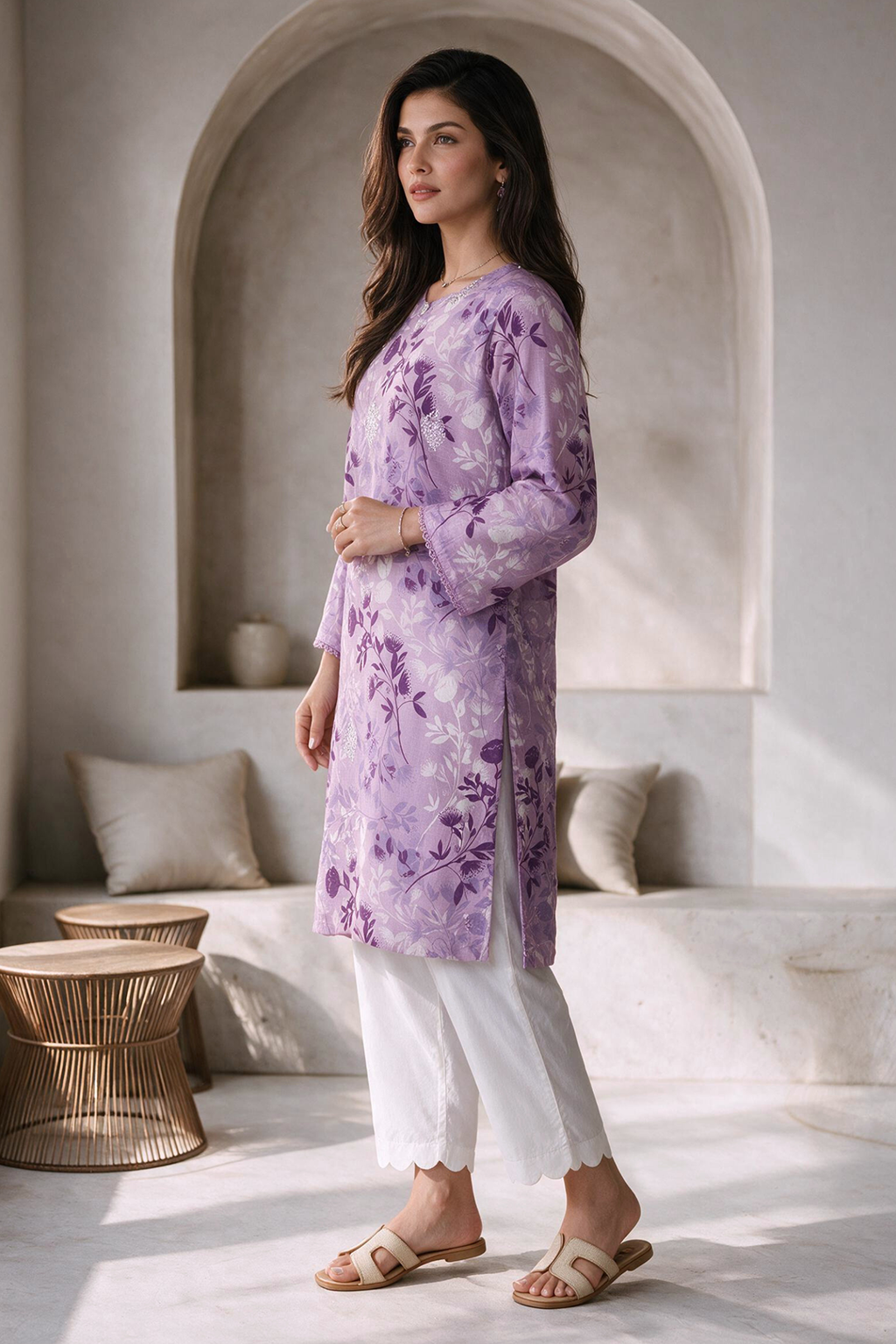 Embroidered Kurta - 1911